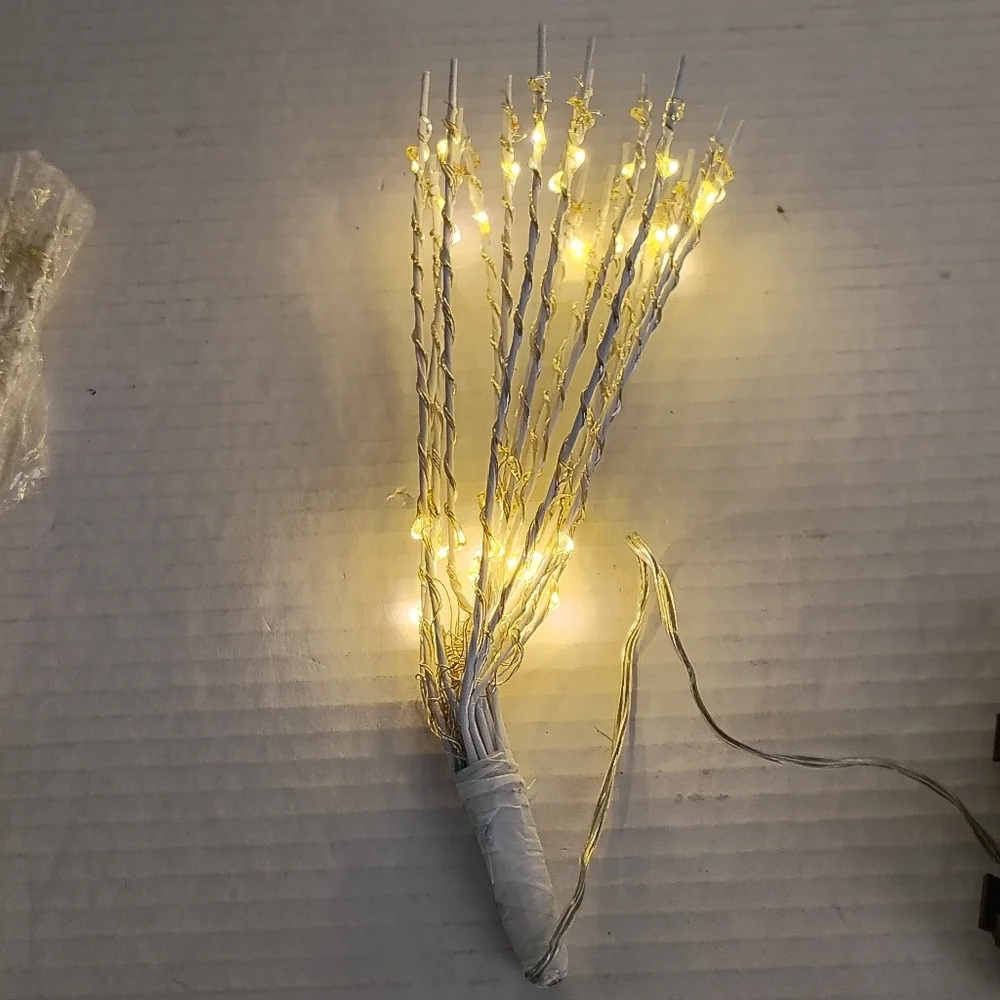 Mr. Christmas Starburst Pick Lights Set of 3 White And Multicolor Steady & Flash